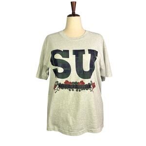 1990s vintage Gray Syracuse University T-Shirt size xl